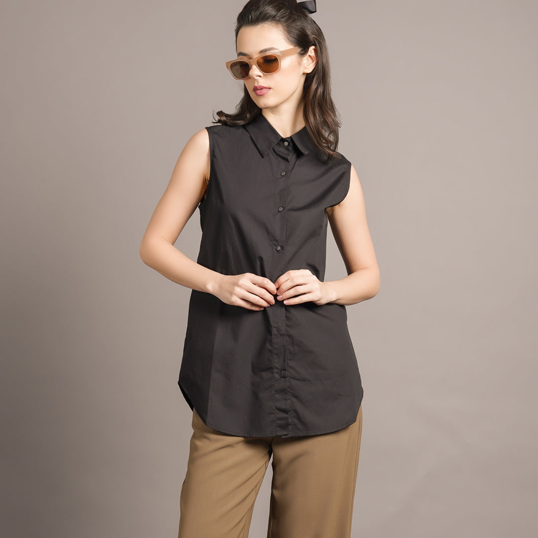 Joelyn Oversize Sleeveless Top