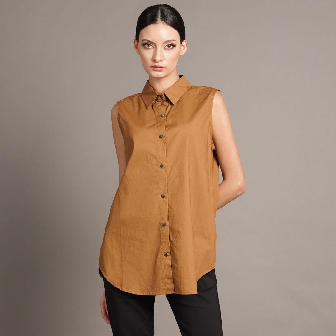 Joelyn Oversize Sleeveless Top