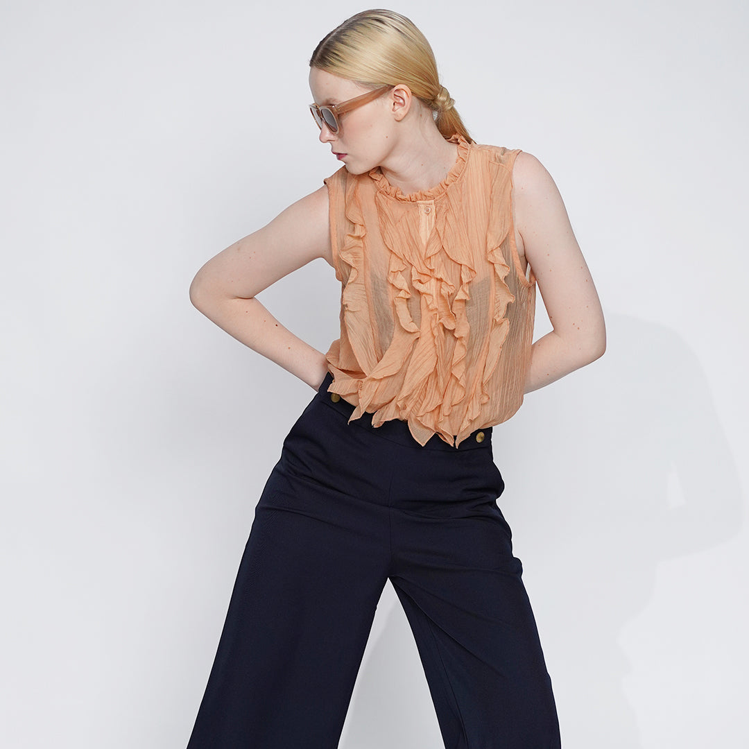 Glenda Ethereal Ruffle Blouse