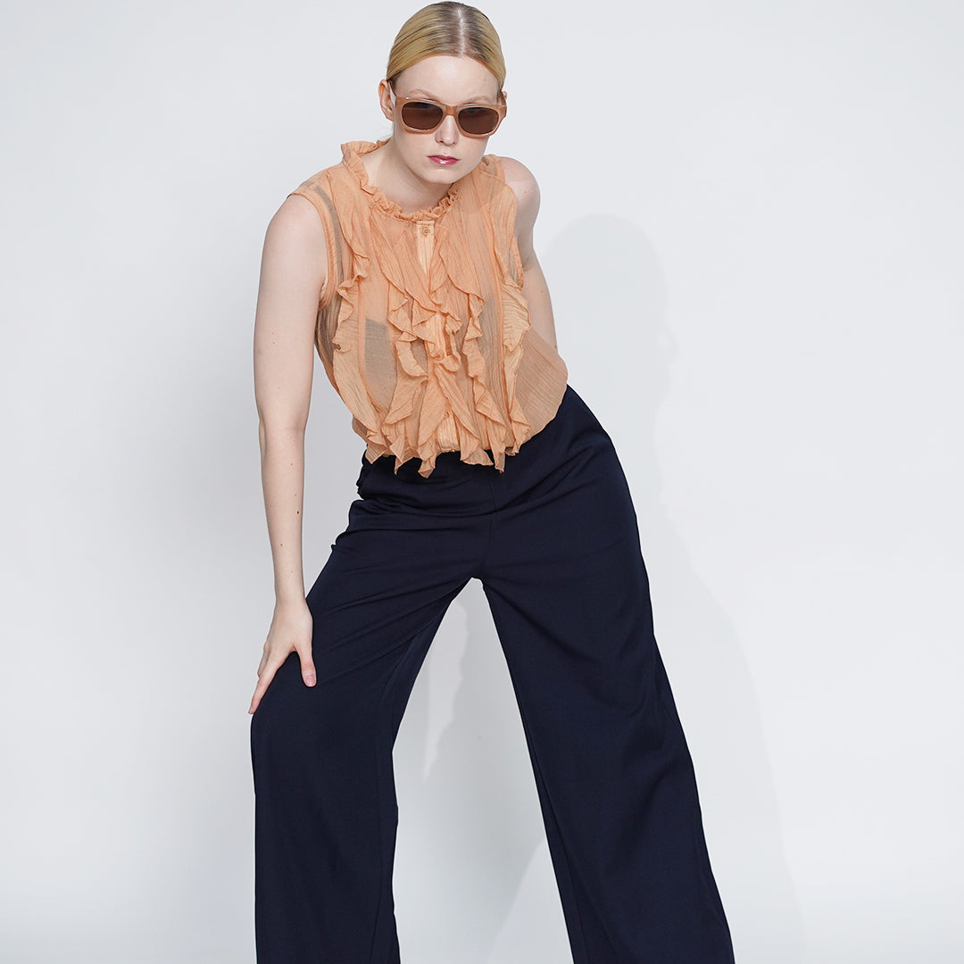 Glenda Ethereal Ruffle Blouse