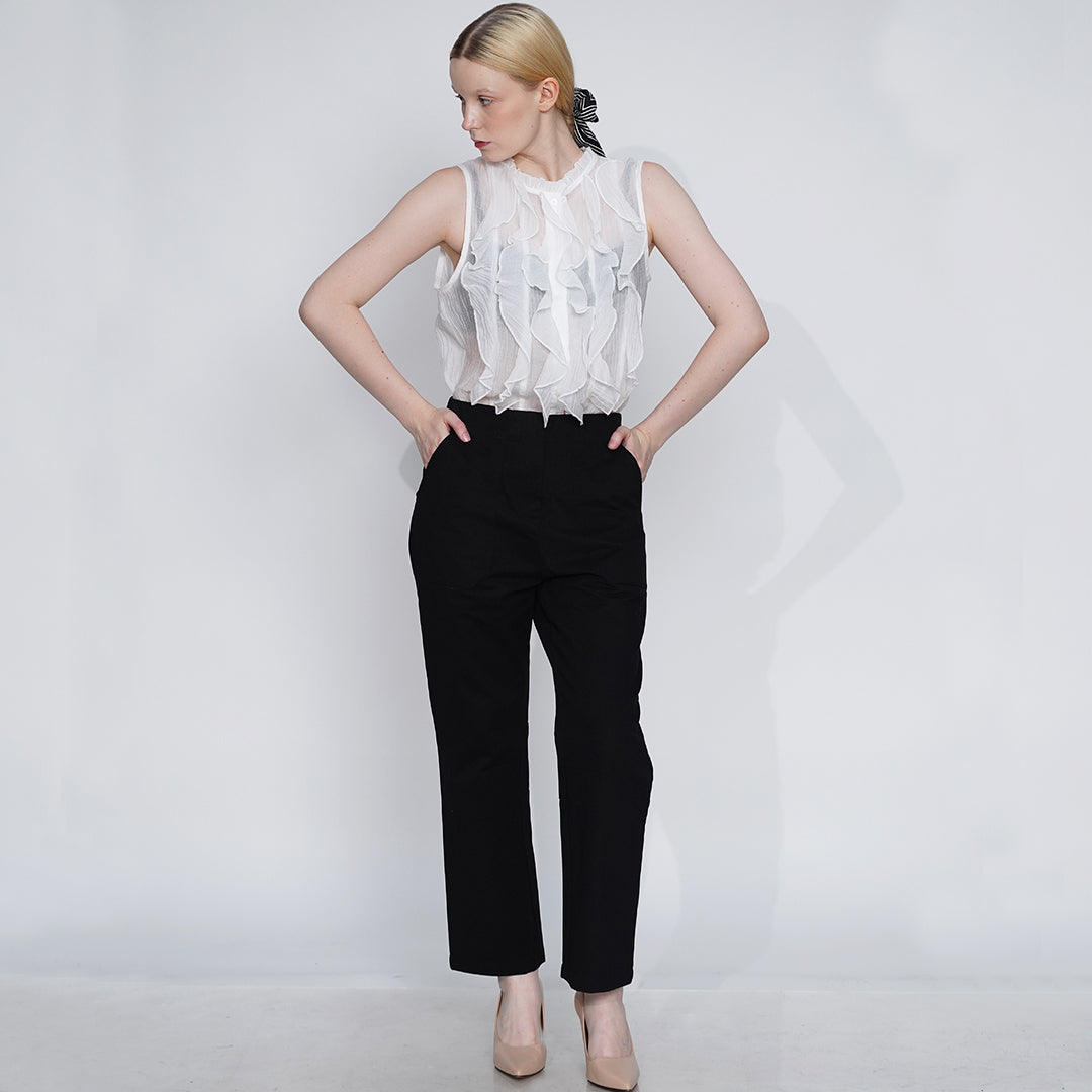 Glenda Ethereal Ruffle Blouse
