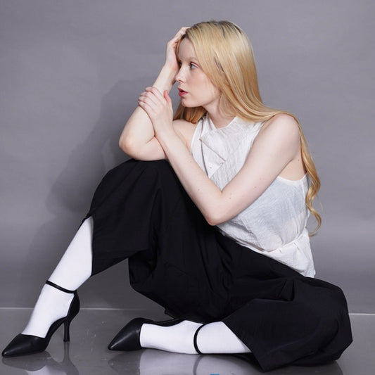 Gaiah Tie-Waist Cowl Neck Top