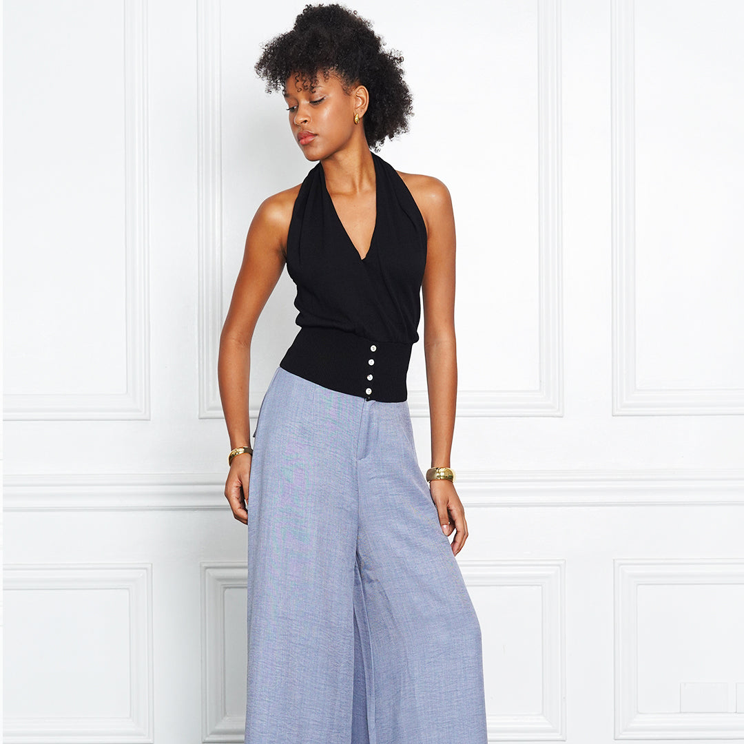 Jezza Corset-Waist Halter