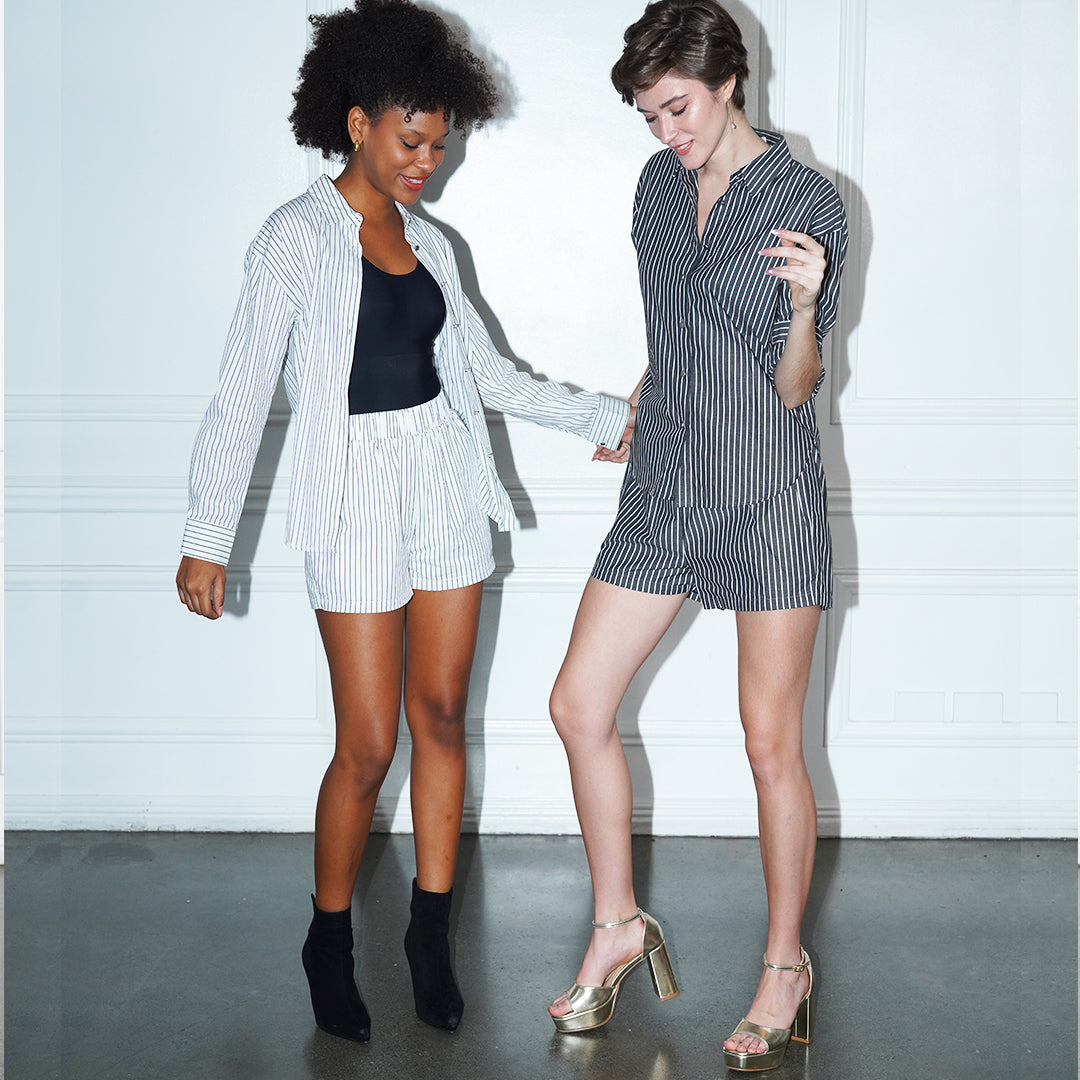 Ingrid Breathable Striped Cotton Comfort Set