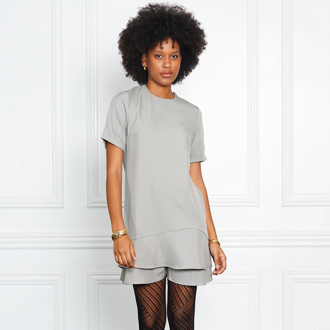 Galenda Sophisticated Chic Flounce Dress