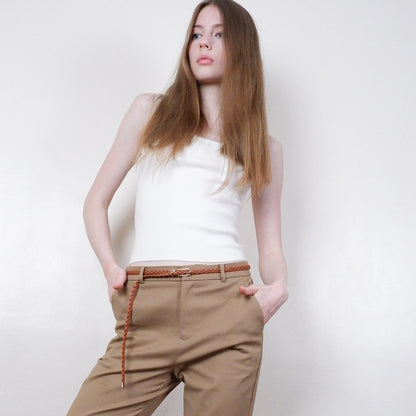 Classic Braided Faux Leather Cinch Belt