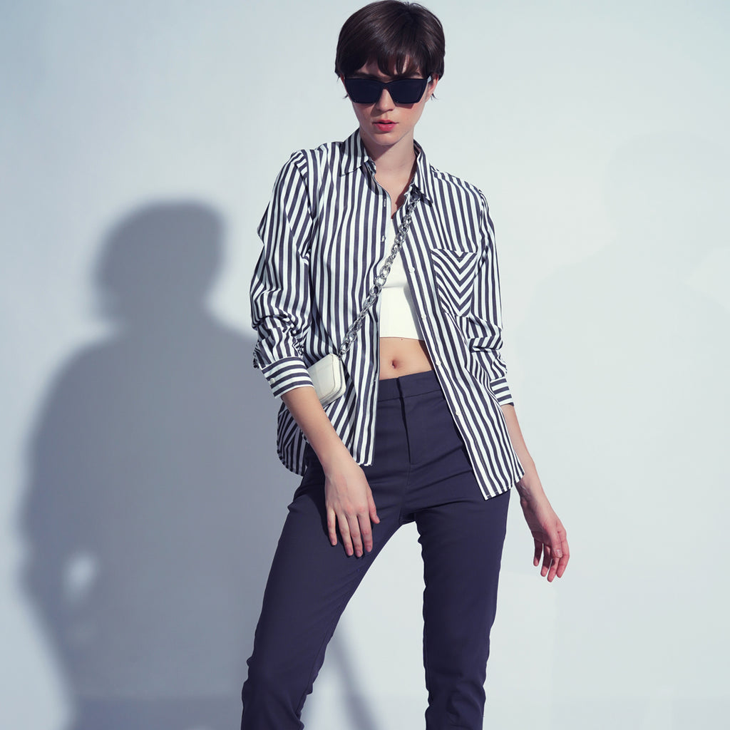 Betty Stripes Long Sleeves Top