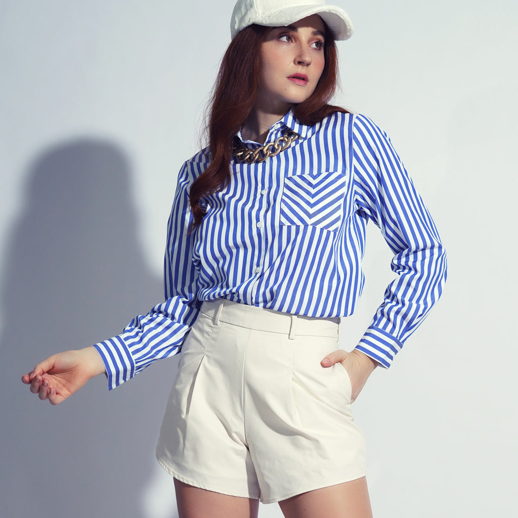 Betty Stripes Long Sleeves Top
