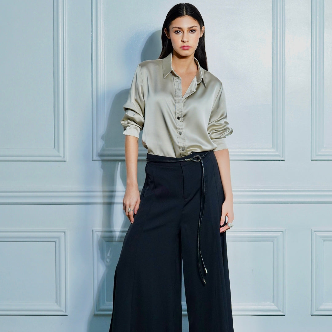 Eliana long-sleeved button-down shirt