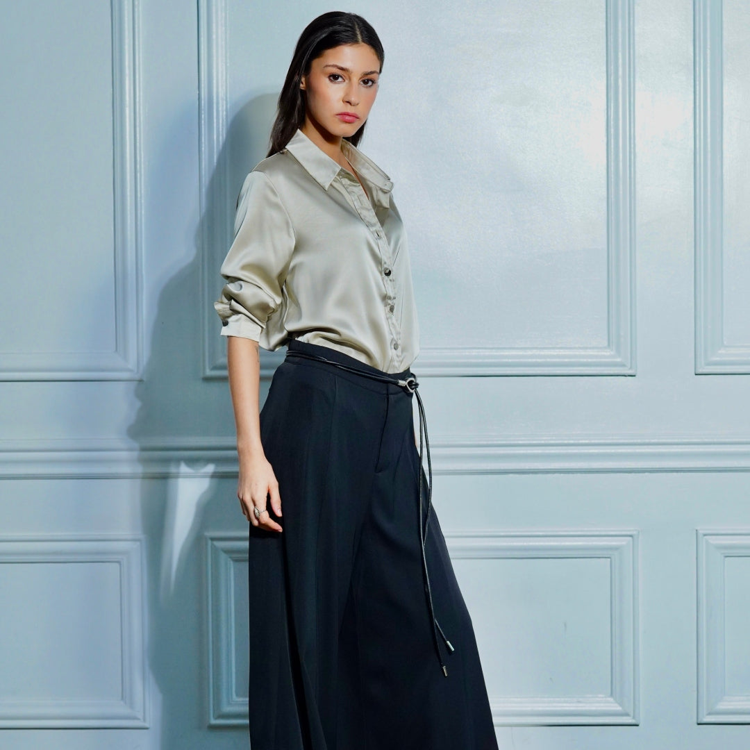 Eliana long-sleeved button-down shirt