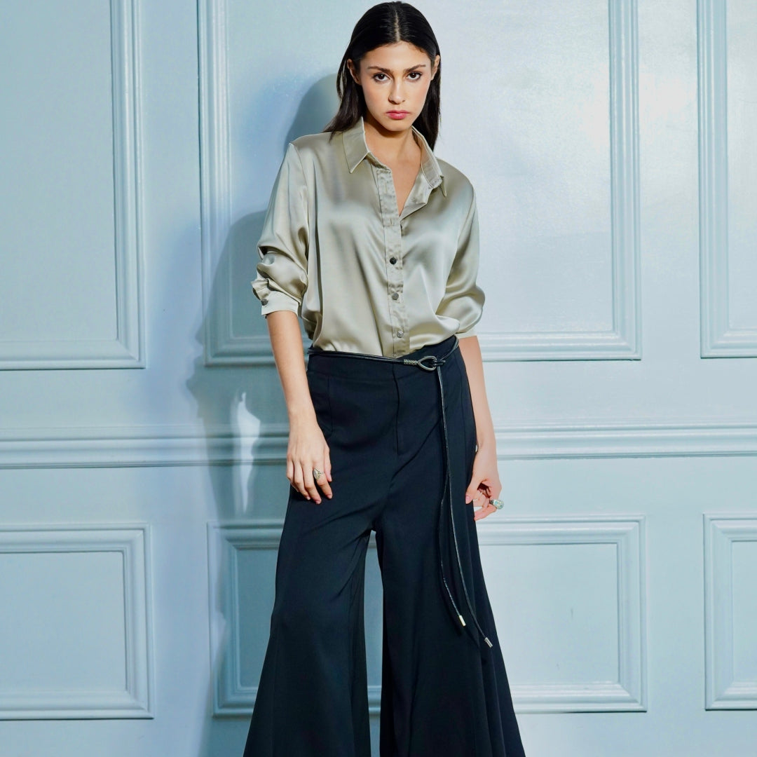 Eliana long-sleeved button-down shirt