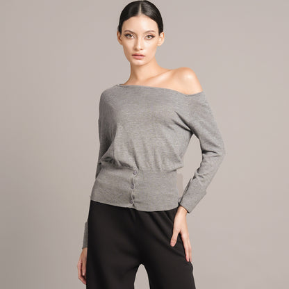 Lena Knitted Off-Shoulder Top