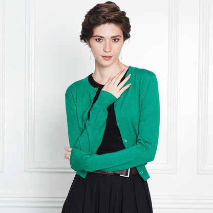 Jade Classic Full Button Cardigan