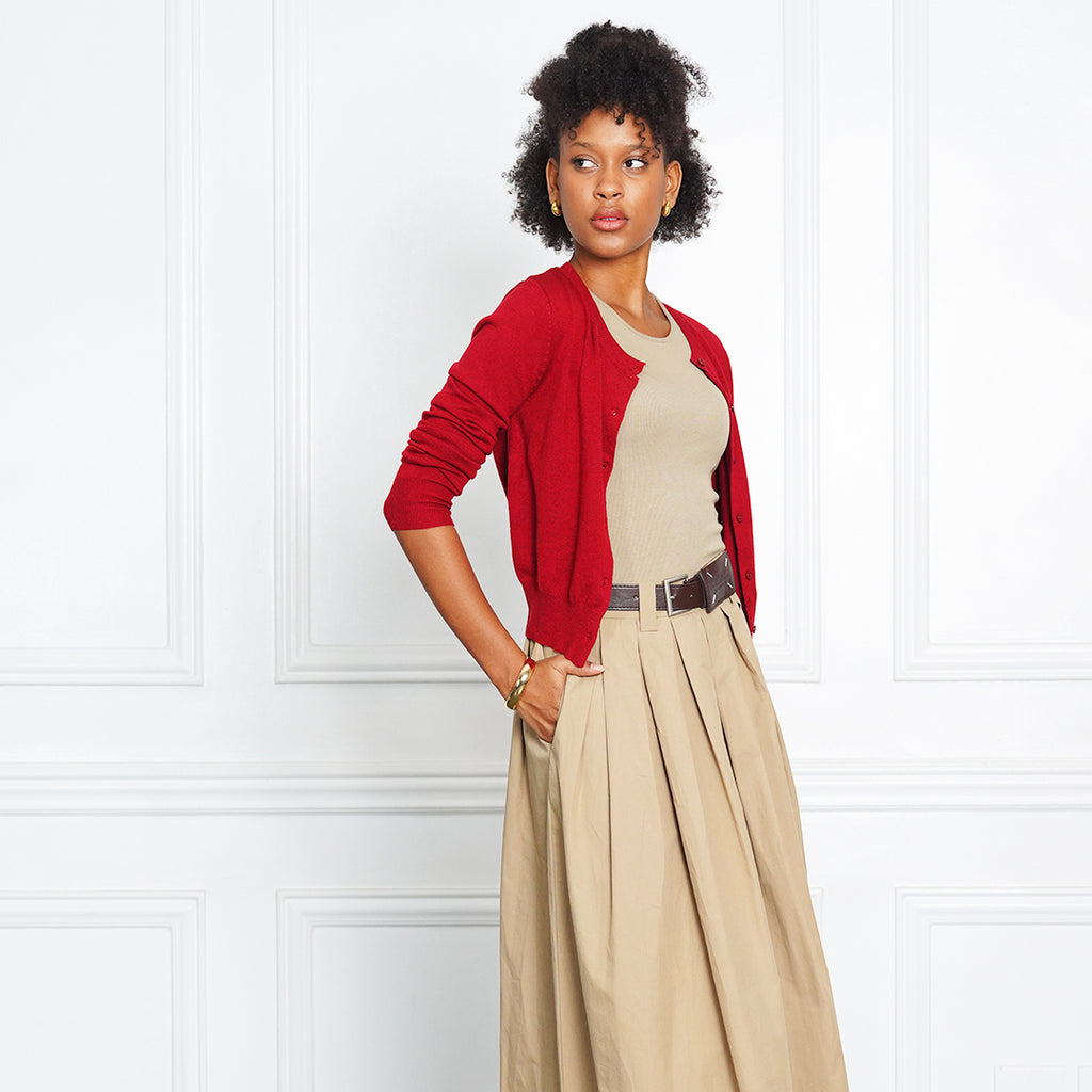 Jade Classic Full Button Cardigan