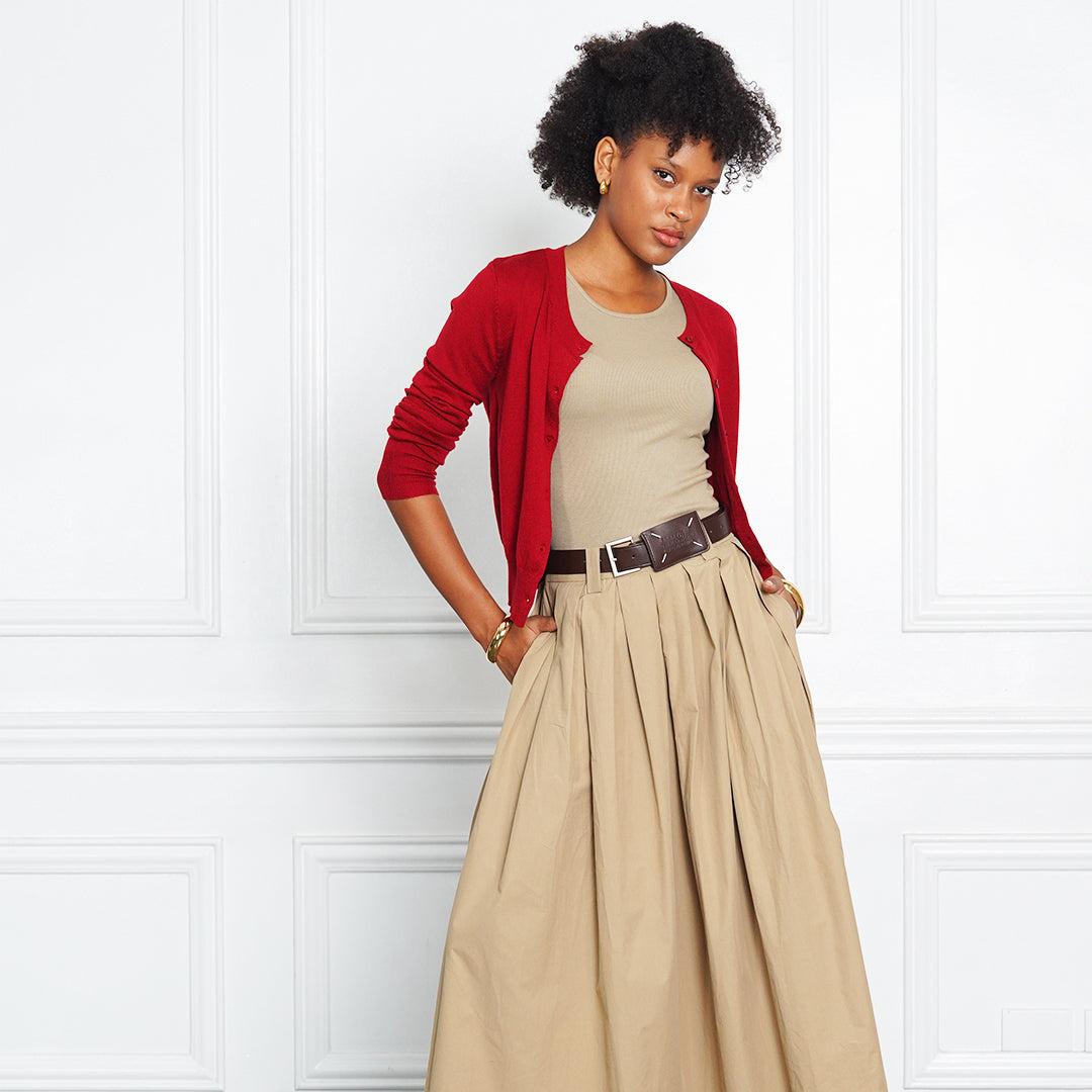 Jade Classic Full Button Cardigan