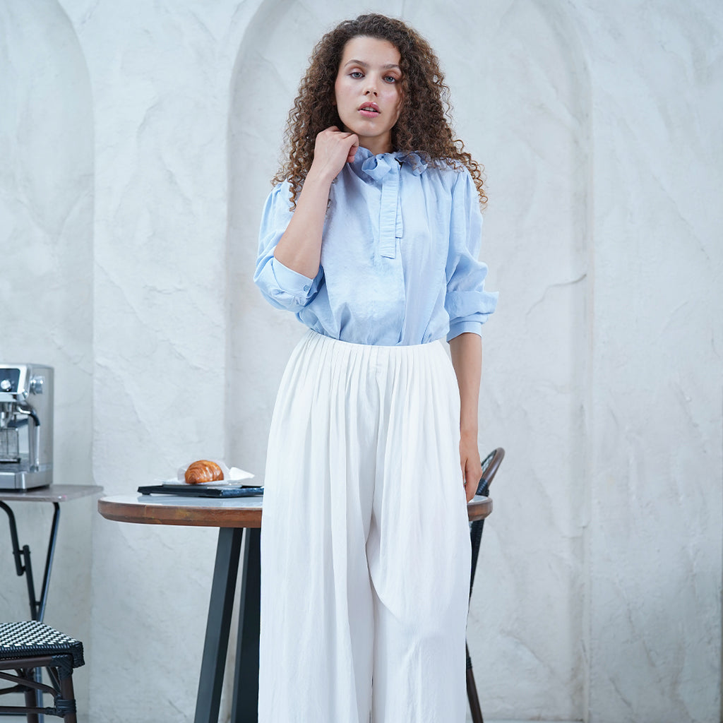 Daria Tie-Neck Blouse