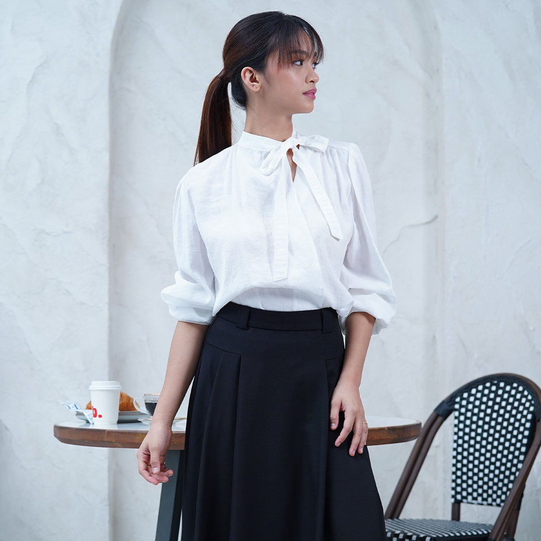 Daria Tie-Neck Blouse