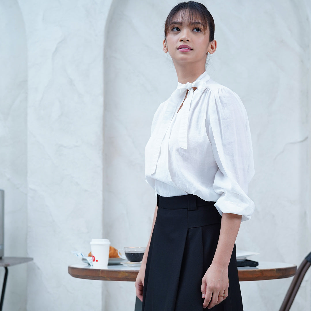 Daria Tie-Neck Blouse