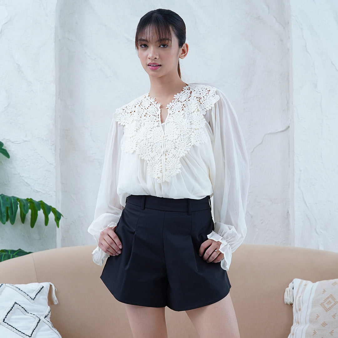 Darcy Ruffled Sleeve Oversized Blouse