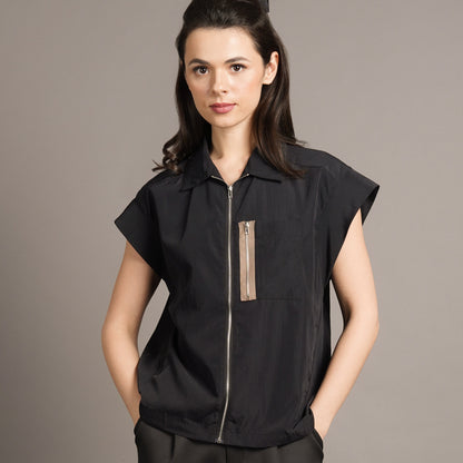 Janae Front Zip Top