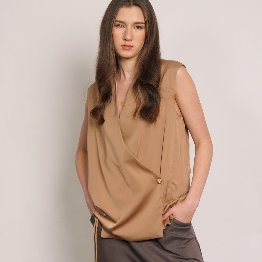 Keith V-neck Wrapped Blouse