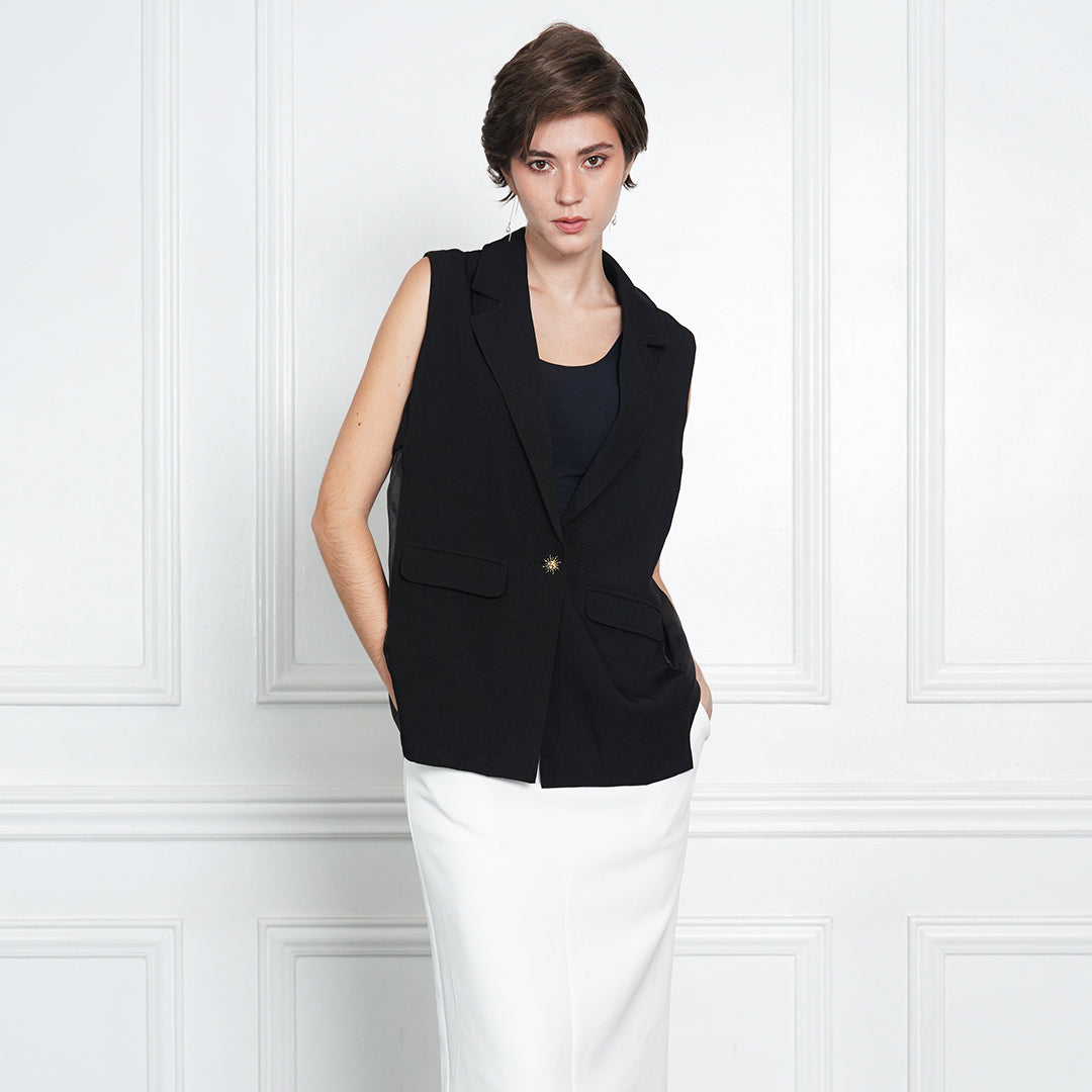Gazia Tailored Sleeveless Waistcoat