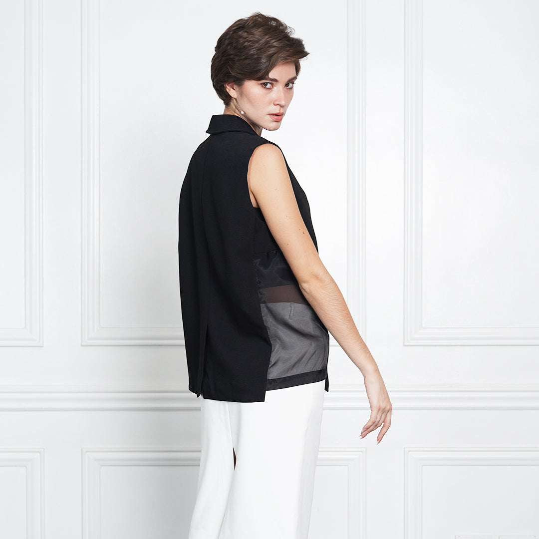 Gazia Tailored Sleeveless Waistcoat