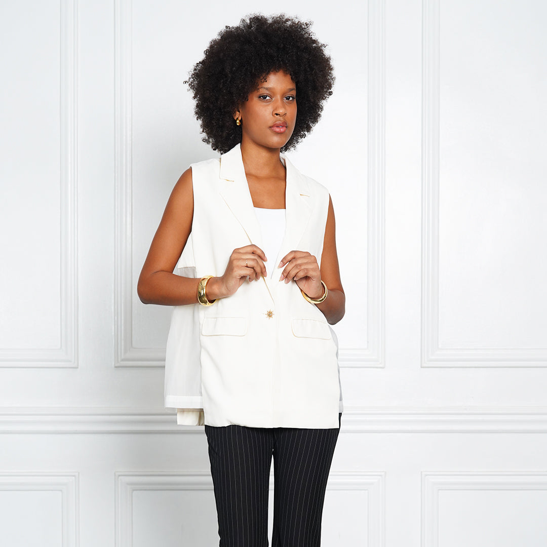 Gazia Tailored Sleeveless Waistcoat