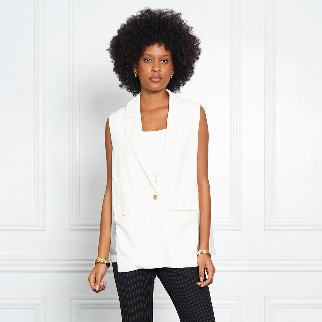 Gazia Tailored Sleeveless Waistcoat