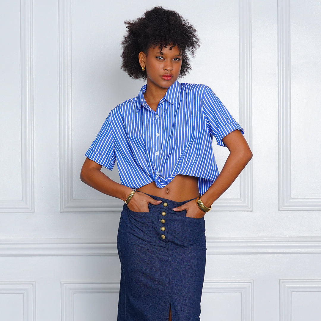 Lettie Ultimate Coastal Cool Tie-Front Shirt