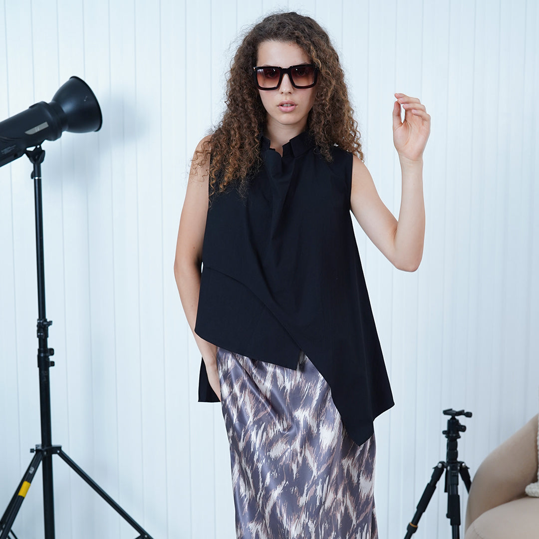 Astrid Asymmetrical Blouse