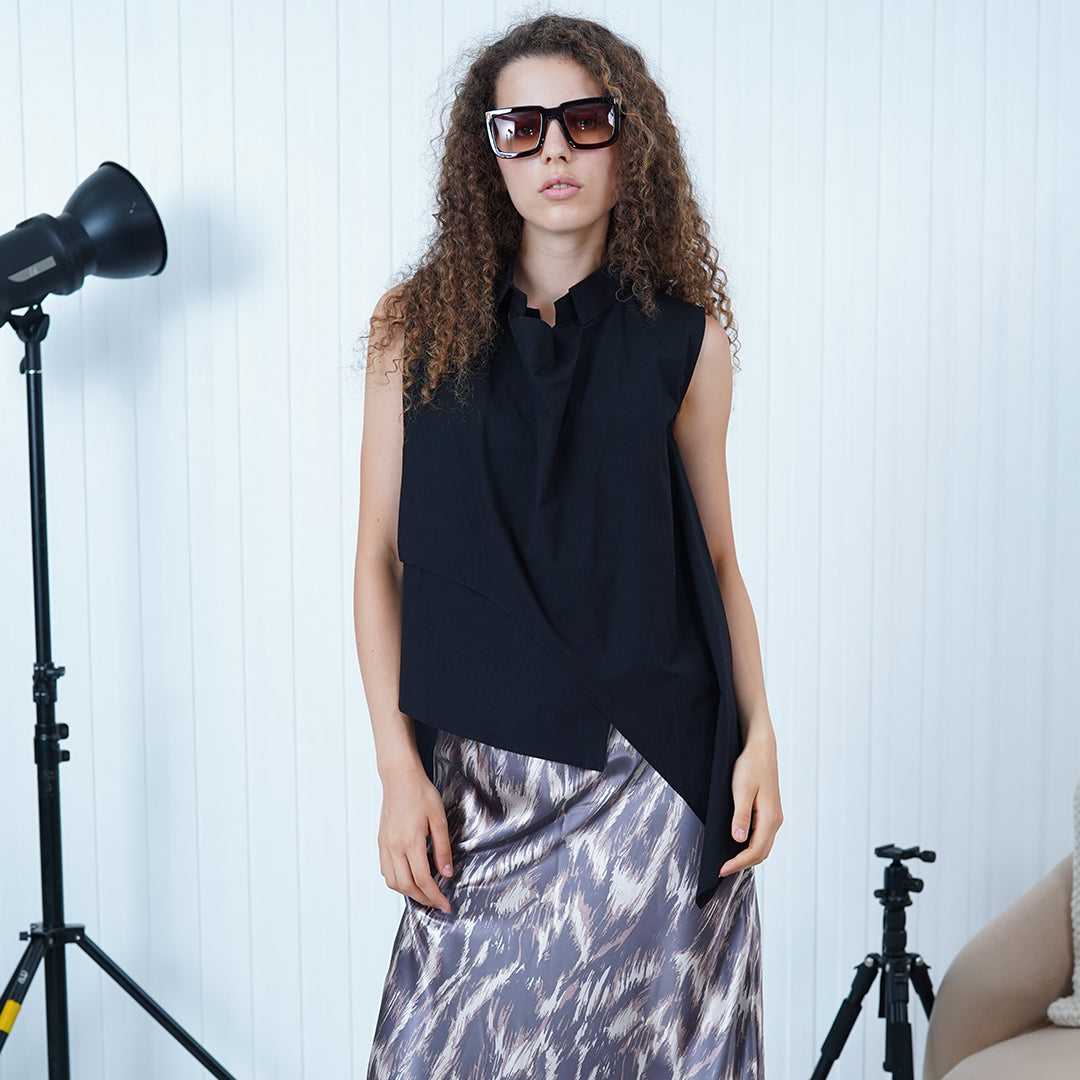 Astrid Asymmetrical Blouse