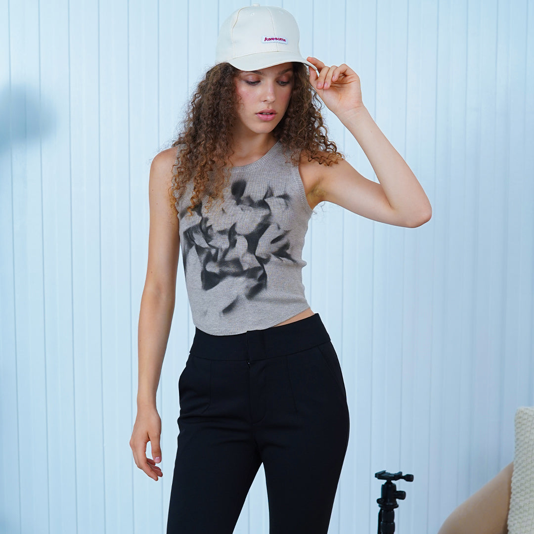 Fiona Abstract Knit Top