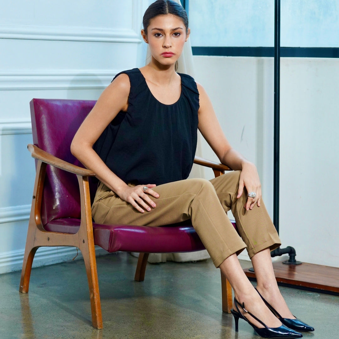 Claire Chiffon Blouson Top