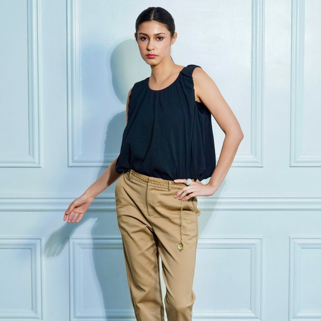 Claire Chiffon Blouson Top