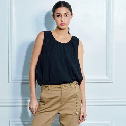 Claire Chiffon Blouson Top