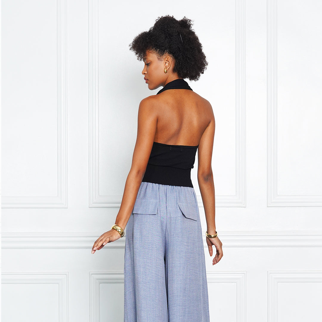 Jezza Corset-Waist Halter