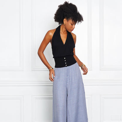 Jezza Corset-Waist Halter