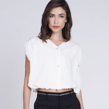 Load image into Gallery viewer, Luna Cropped Button-up Shirt
