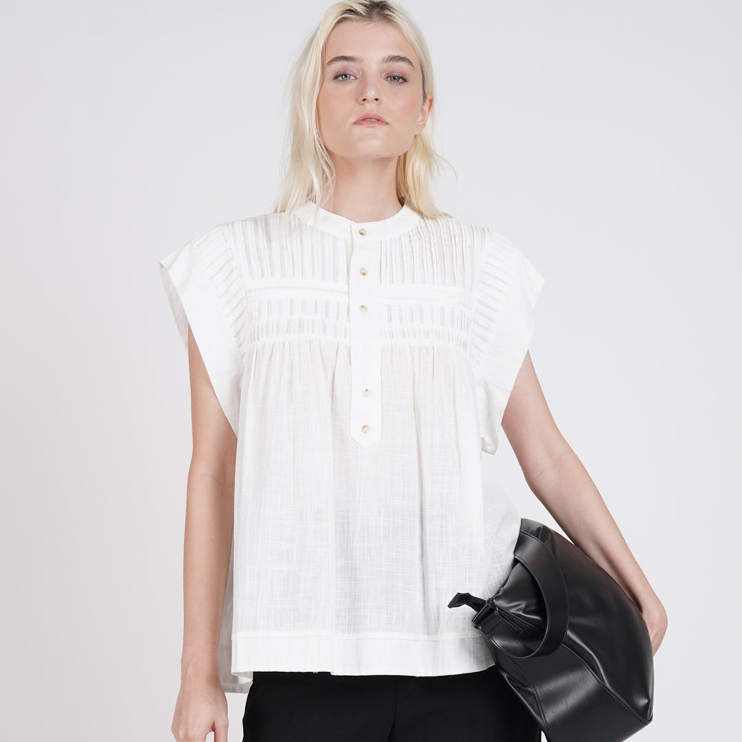 Darcy Pleated Detail Top