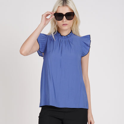 Emilia Ruffle Sleeves Top