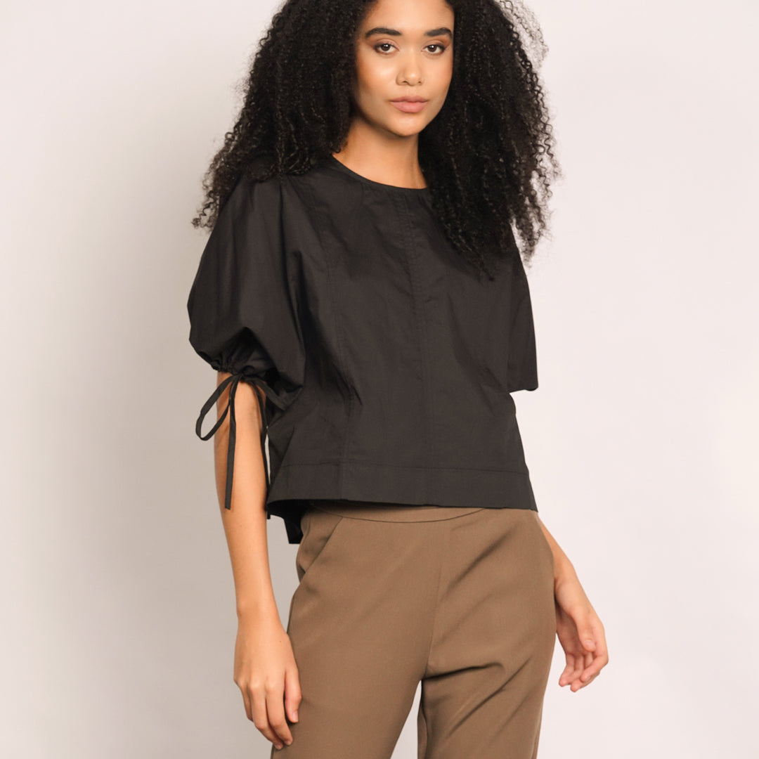 Kailea Drawstring Cuff Blouse