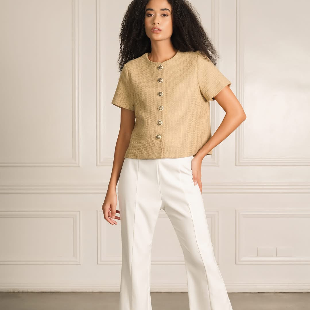 Lexa Iconic Tweed Button-Down