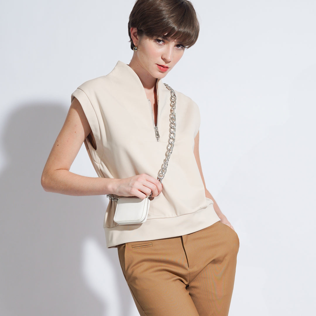 Blake Front Zip Top