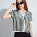 Brisa V-neck Linen Top