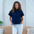 Flora Fields Denim Top