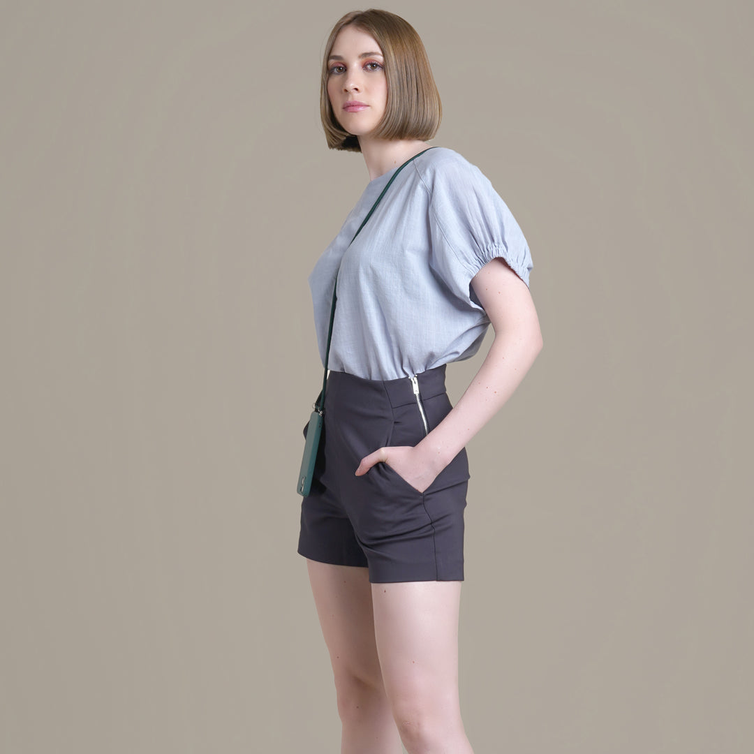 Ivanne Boat Neck Linen Top