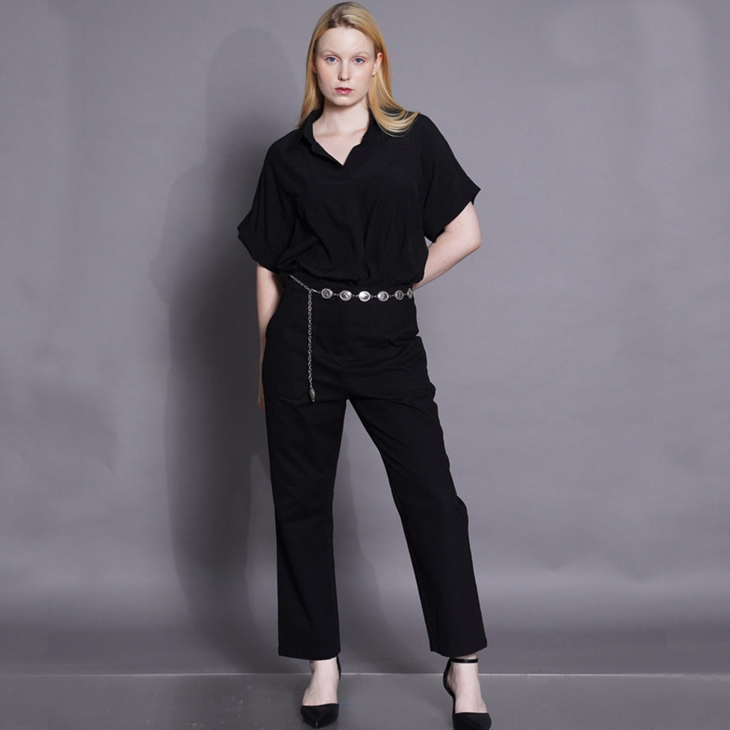 Glenda Clean Line Drape Top