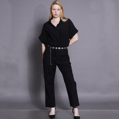 Glenda Clean Line Drape Top