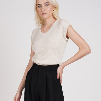 Gina Scoop Neck Knitted Top